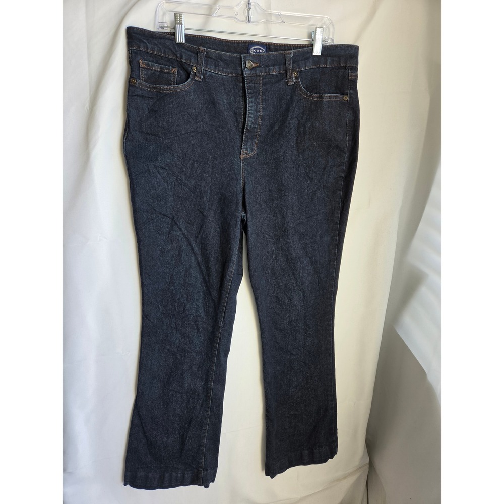 Scoop High Rise Boot Jeans Womens Blue Dark Indigo Regular High Bootcut